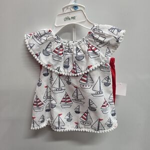 Sailboat Print Baby Set